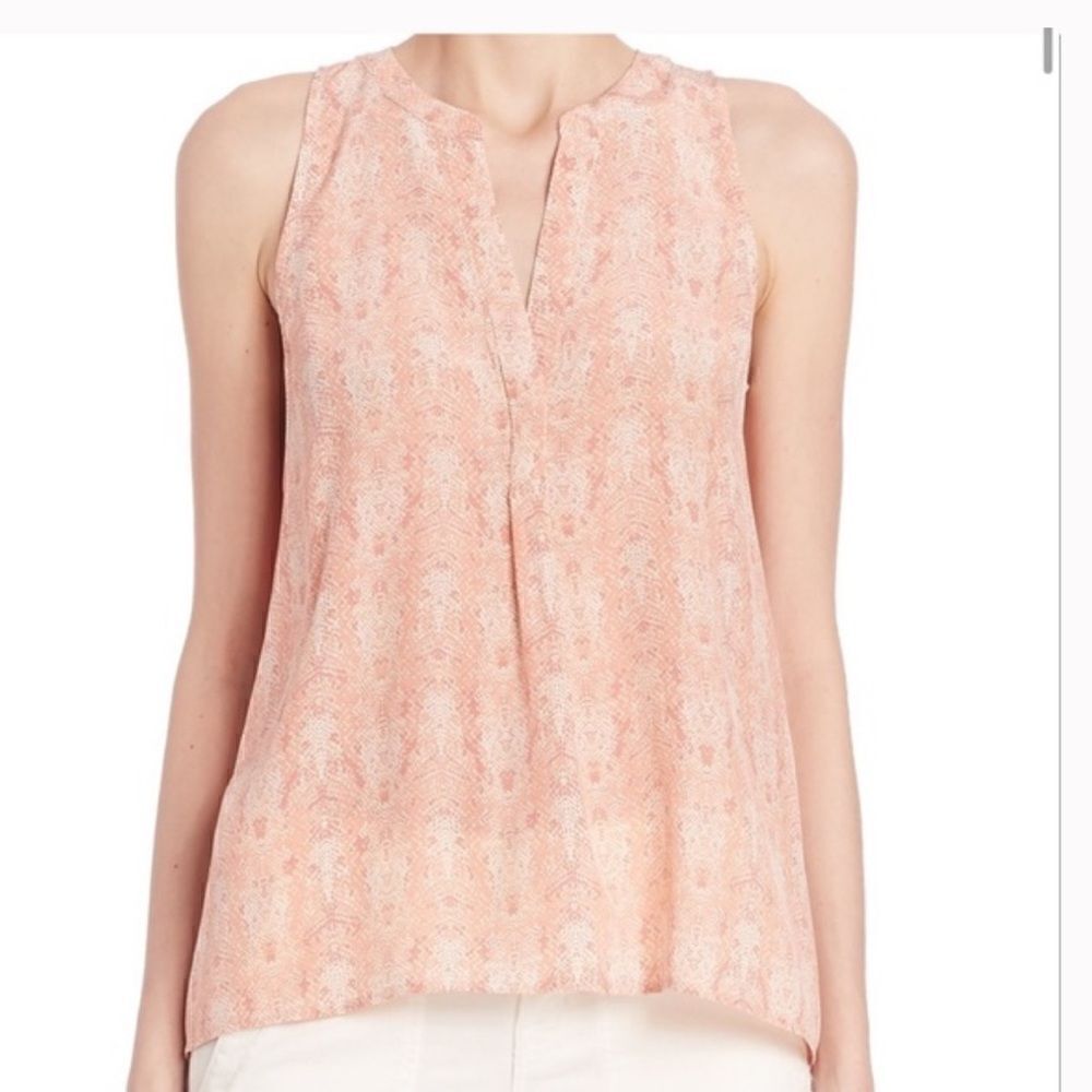 Joie aruna sleeveless silk blouse size small